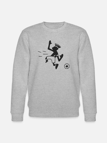 Fußballspieler - Stanley/Stella Unisex Bio-Sweatshirt CHANGER - Grau meliert