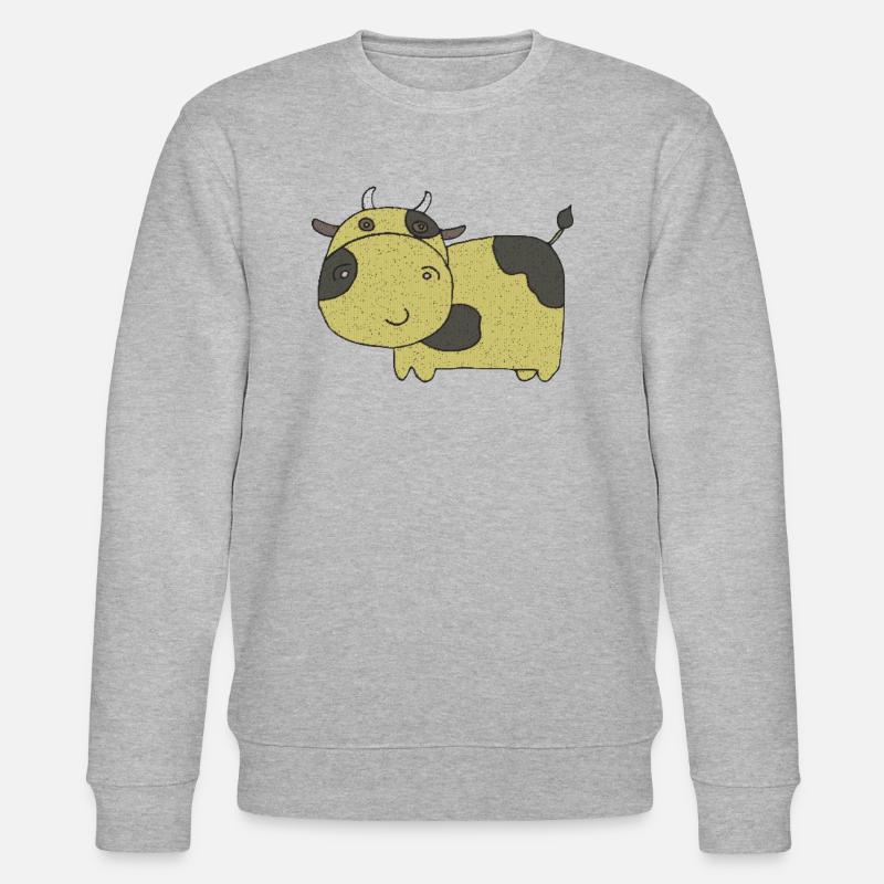 kuh gewebe stoff - Stanley/Stella Unisex Bio-Sweatshirt CHANGER  - Grau meliert