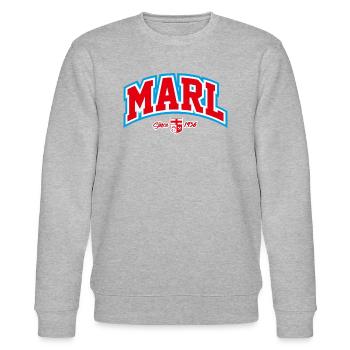 MARL - Stanley/Stella Unisex Bio-Sweatshirt CHANGER  - Grau meliert - Vorne - Nik (191cm) & Marisol (170cm)
