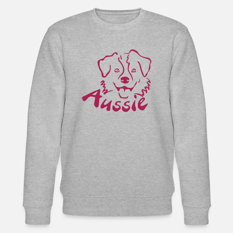 Happy Aussie einfarbig - Stanley/Stella Unisex Bio-Sweatshirt CHANGER  - Grau meliert