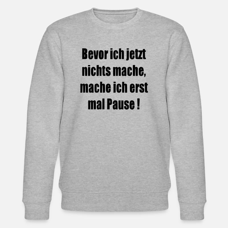 Pause machen - Stanley/Stella Unisex Bio-Sweatshirt CHANGER  - Grau meliert