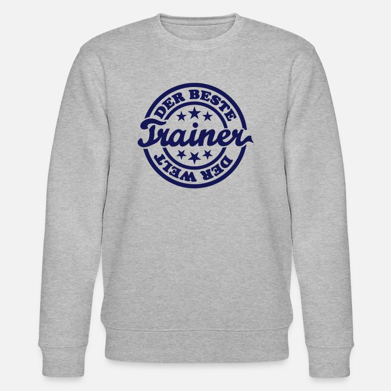Bester Trainer (Stempel) - Stanley/Stella Unisex Bio-Sweatshirt CHANGER  - Grau meliert