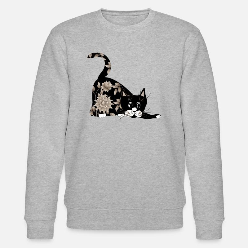 Cat - Stanley/Stella CHANGER Unisex Organic Sweatshirt - heather grey