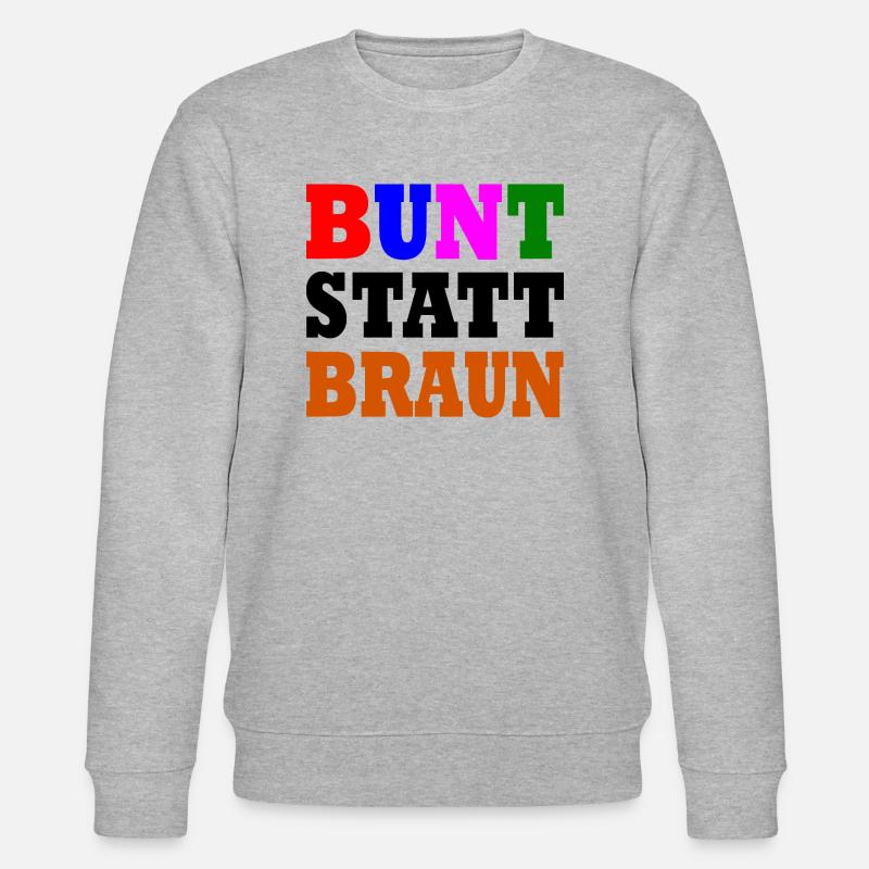 Bunt statt braun - Stanley/Stella Unisex Bio-Sweatshirt CHANGER  - Grau meliert