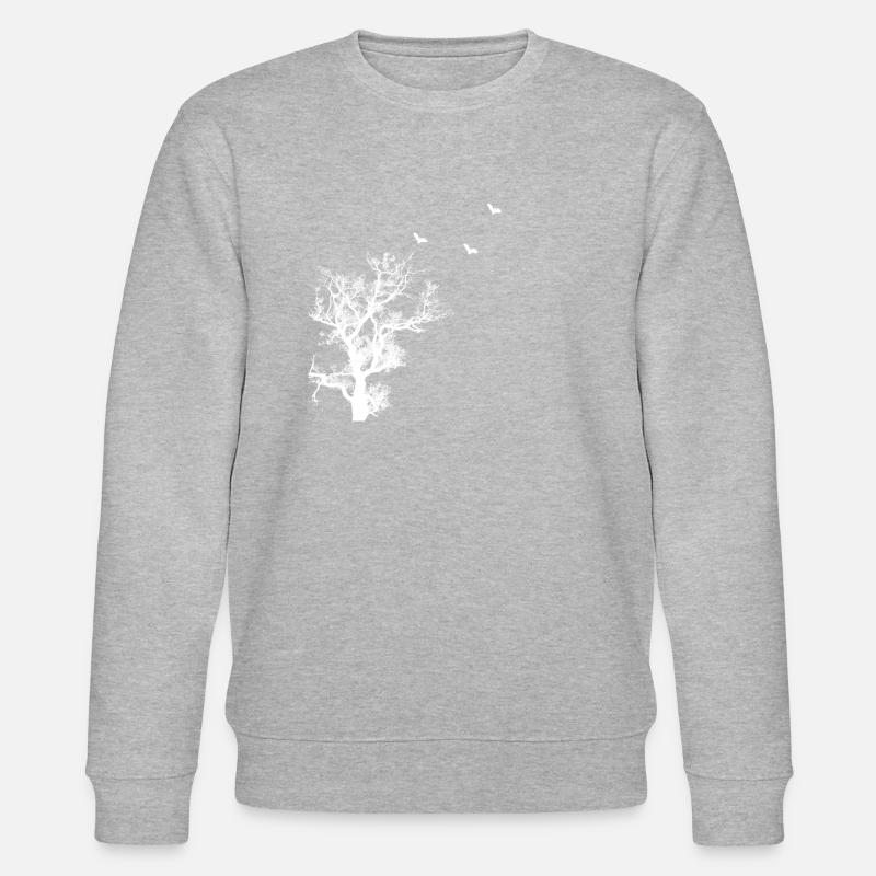 tree bat - Stanley/Stella CHANGER Unisex Organic Sweatshirt - heather grey