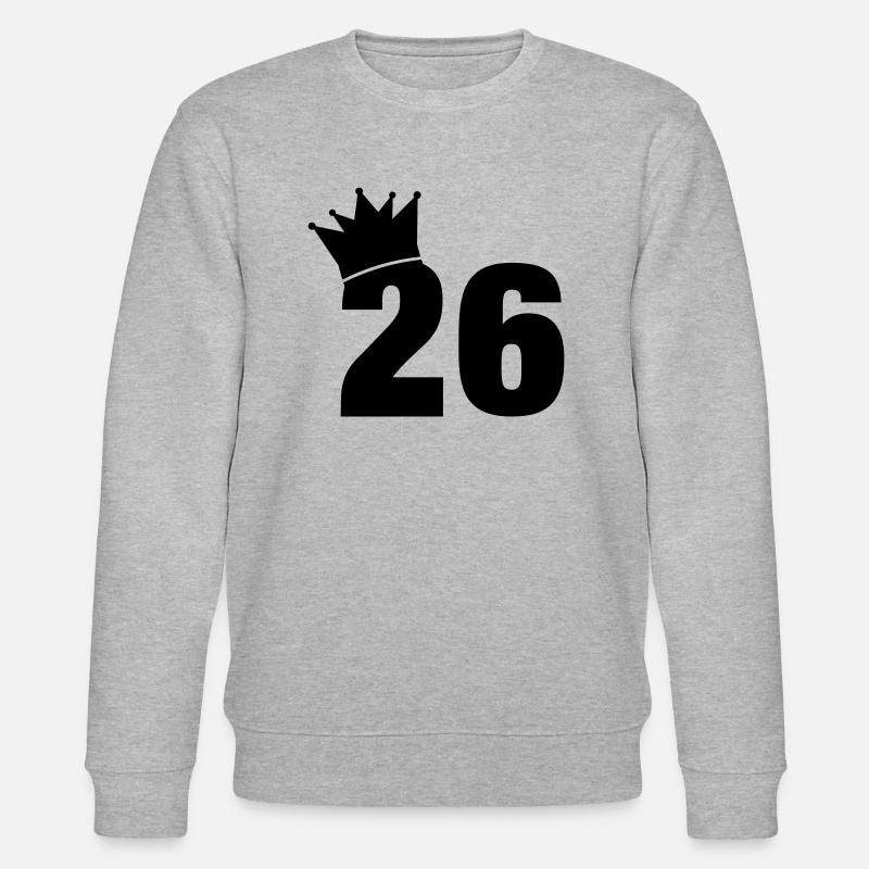 26_krone_f1 - Stanley/Stella Unisex Bio-Sweatshirt CHANGER  - Grau meliert