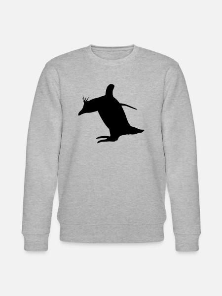Rock Hopper Penguin - Stanley/Stella CHANGER Unisex Organic Sweatshirt - heather grey