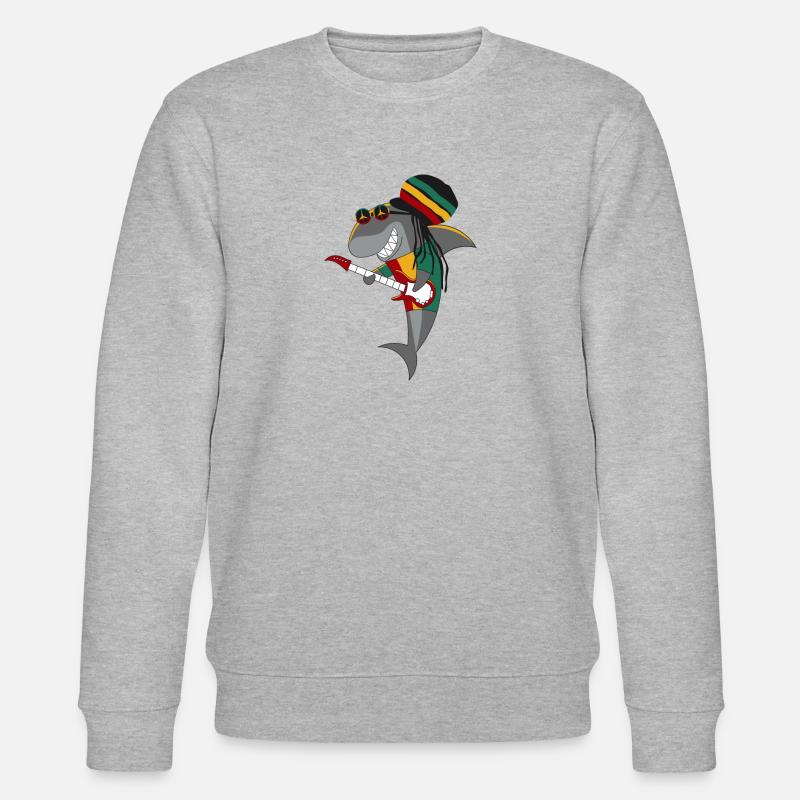 Requin reggae - Sweat bio CHANGER Stanley/Stella Unisexe - gris chiné