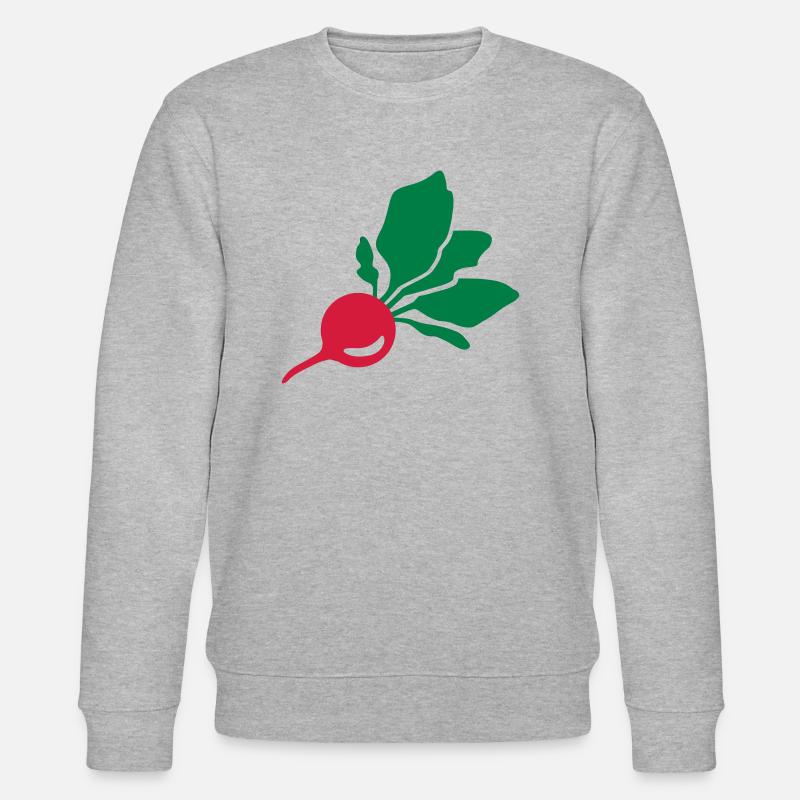 Radieschen - Stanley/Stella Unisex Bio-Sweatshirt CHANGER - Grau meliert