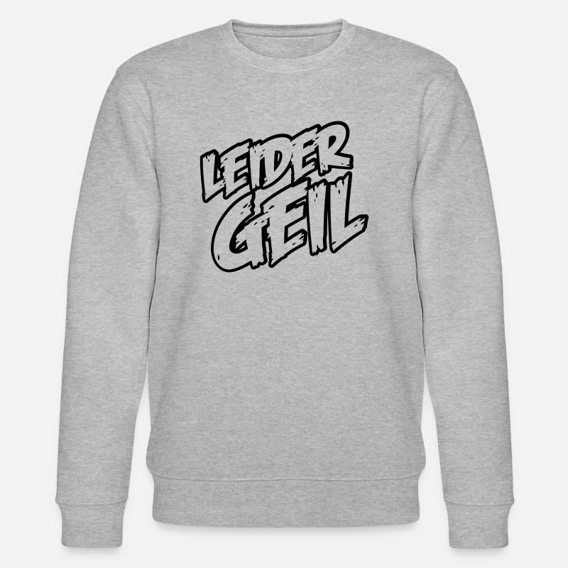 leider_geil - Stanley/Stella Unisex Bio-Sweatshirt CHANGER  - Grau meliert