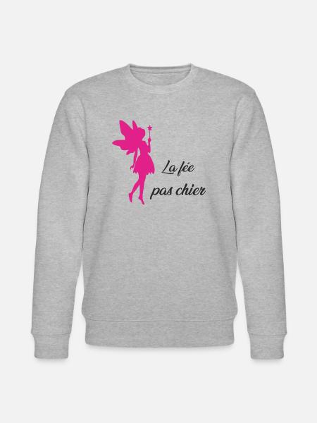 La fée pas chier - Sweat bio CHANGER Stanley/Stella Unisexe - gris chiné