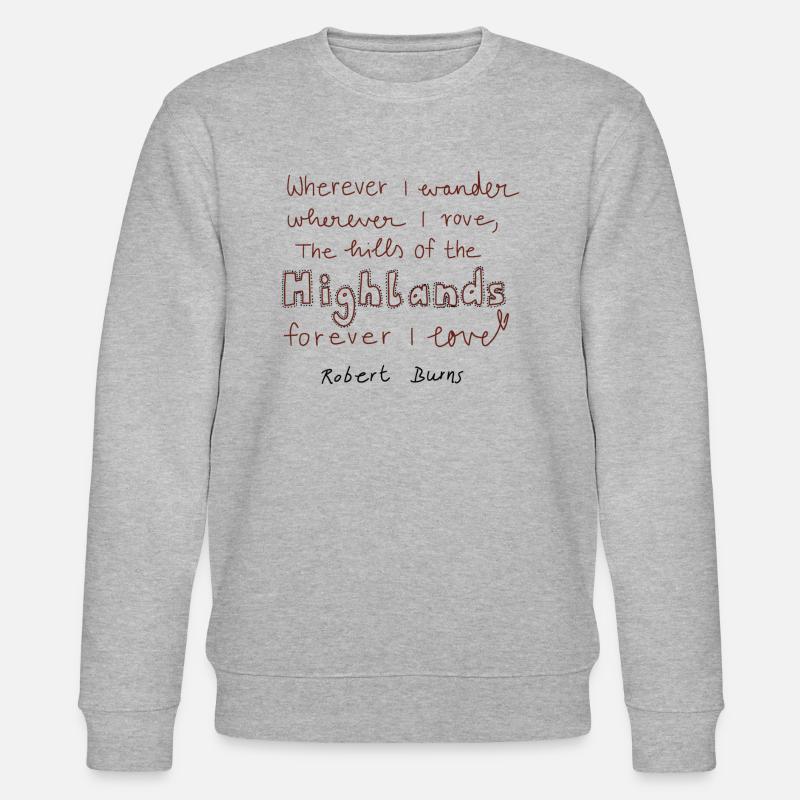 Highlands | Schottland - Stanley/Stella Unisex Bio-Sweatshirt CHANGER  - Grau meliert