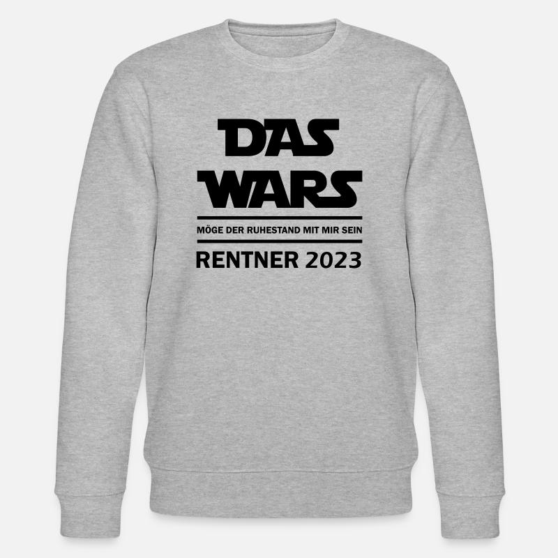 Das wars Rentner 2023 - Stanley/Stella Unisex Bio-Sweatshirt CHANGER  - Grau meliert