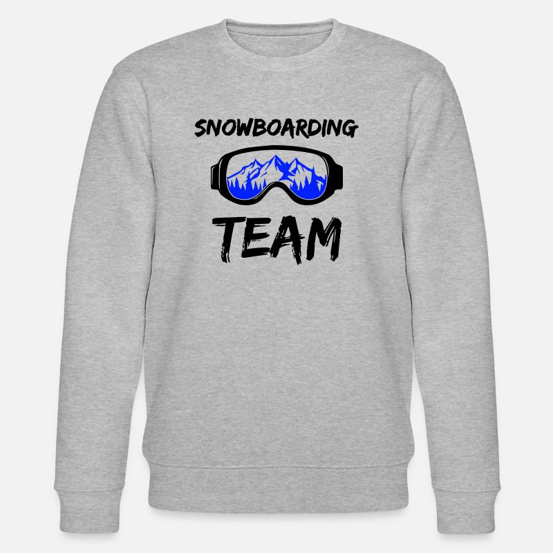 Snowboarding Team - Stanley/Stella Unisex Bio-Sweatshirt CHANGER  - Grau meliert