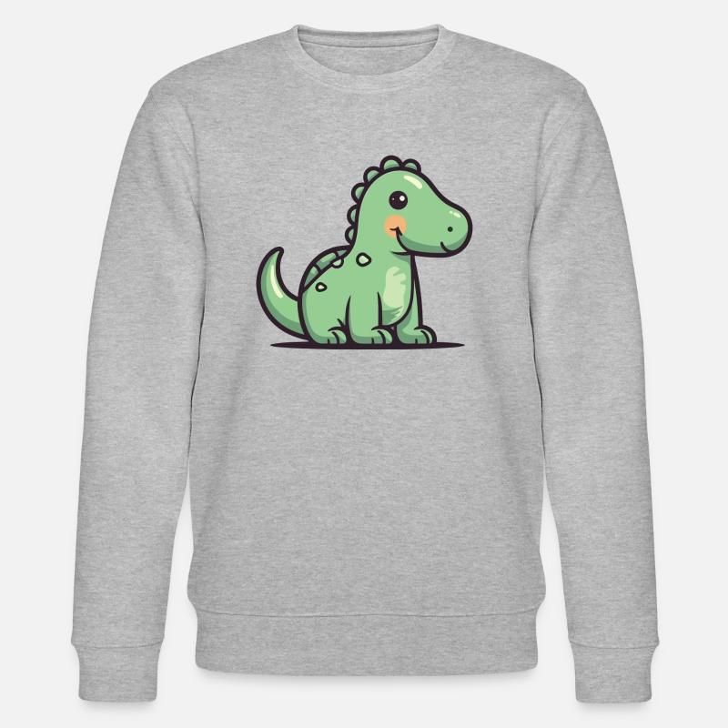 Dinosaurier - Stanley/Stella Unisex Bio-Sweatshirt CHANGER  - Grau meliert