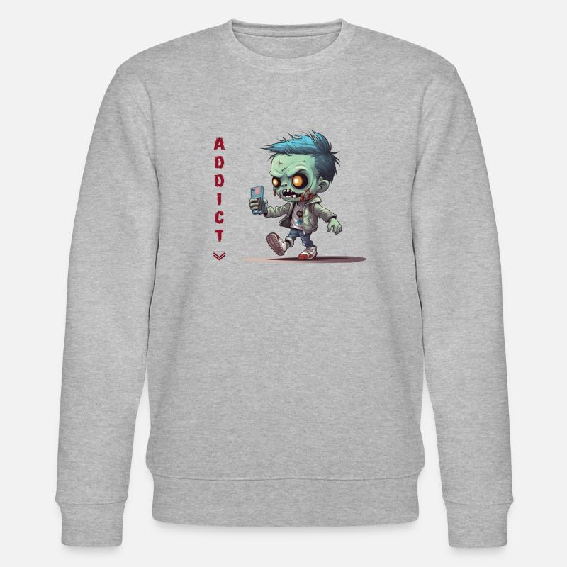 Handyholiker - Stanley/Stella Unisex Bio-Sweatshirt CHANGER  - Grau meliert