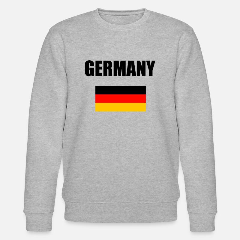Germany mit Flaggendesign - Stanley/Stella Unisex Bio-Sweatshirt CHANGER  - Grau meliert