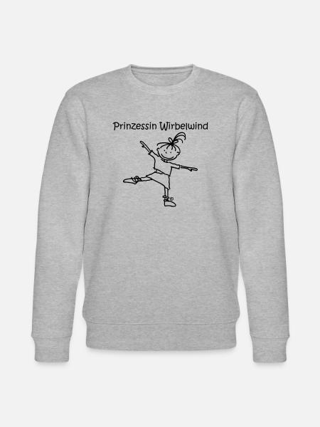 Prinzessin Wirbelwind - Stanley/Stella Unisex Bio-Sweatshirt CHANGER - Grau meliert