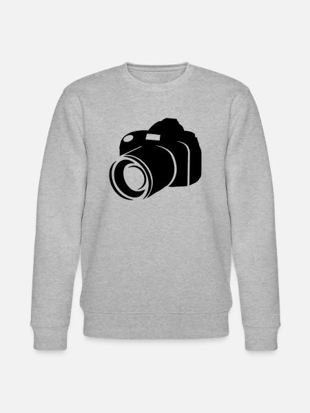 camera - kamera - dslr - Stanley/Stella Unisex Bio-Sweatshirt CHANGER - Grau meliert
