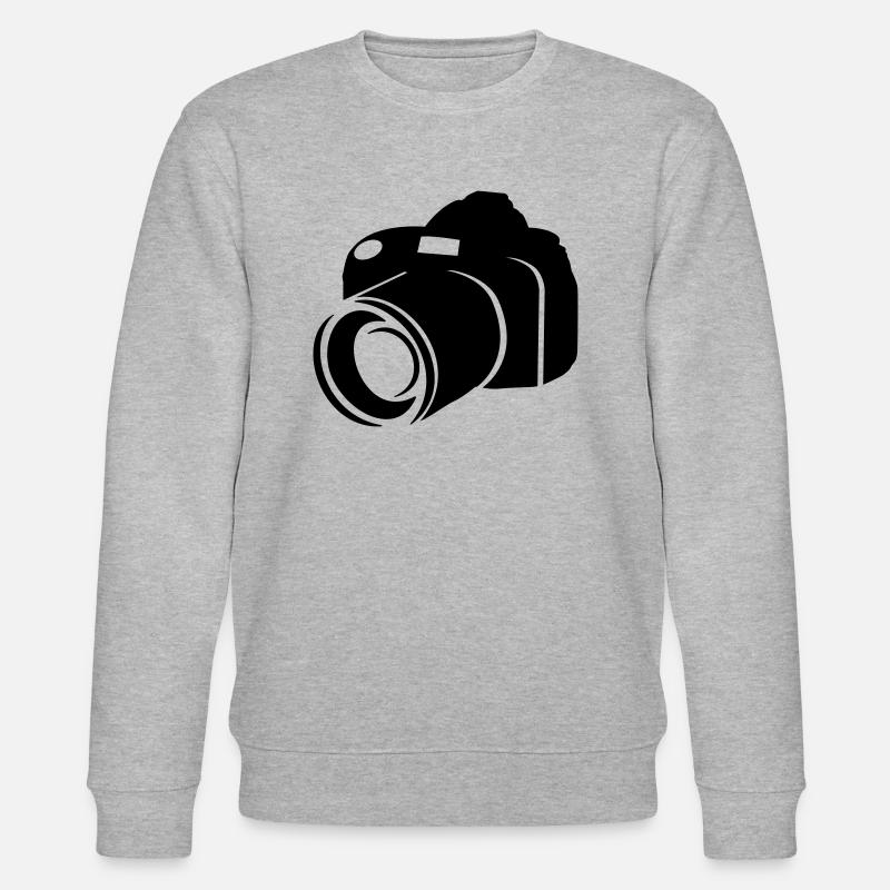 camera - kamera - dslr - Sweat bio CHANGER Stanley/Stella Unisexe - gris chiné