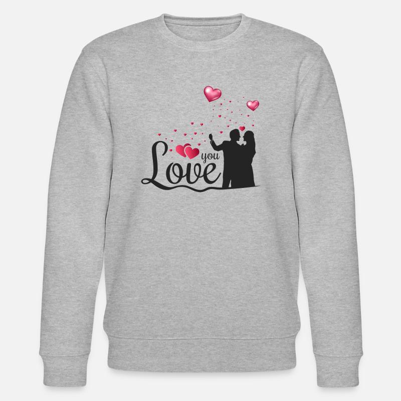 Liebe - Stanley/Stella Unisex Bio-Sweatshirt CHANGER  - Grau meliert