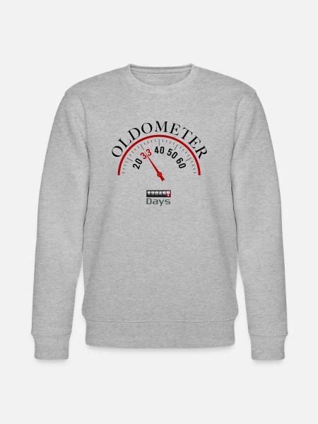 Oldometer 33rd birthday - Stanley/Stella CHANGER Unisex Organic Sweatshirt - heather grey