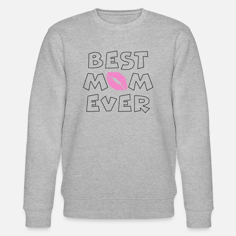 Best mom ever - Stanley/Stella Unisex Bio-Sweatshirt CHANGER  - Grau meliert