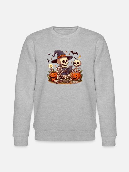 Mr Os Spooky Halloween - Stanley/Stella CHANGER Unisex Organic Sweatshirt - heather grey