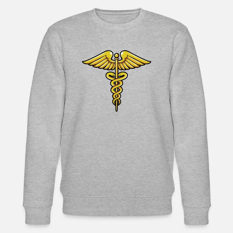 Caduceus Hermesstab - Sweat bio CHANGER Stanley/Stella Unisexe - gris chiné