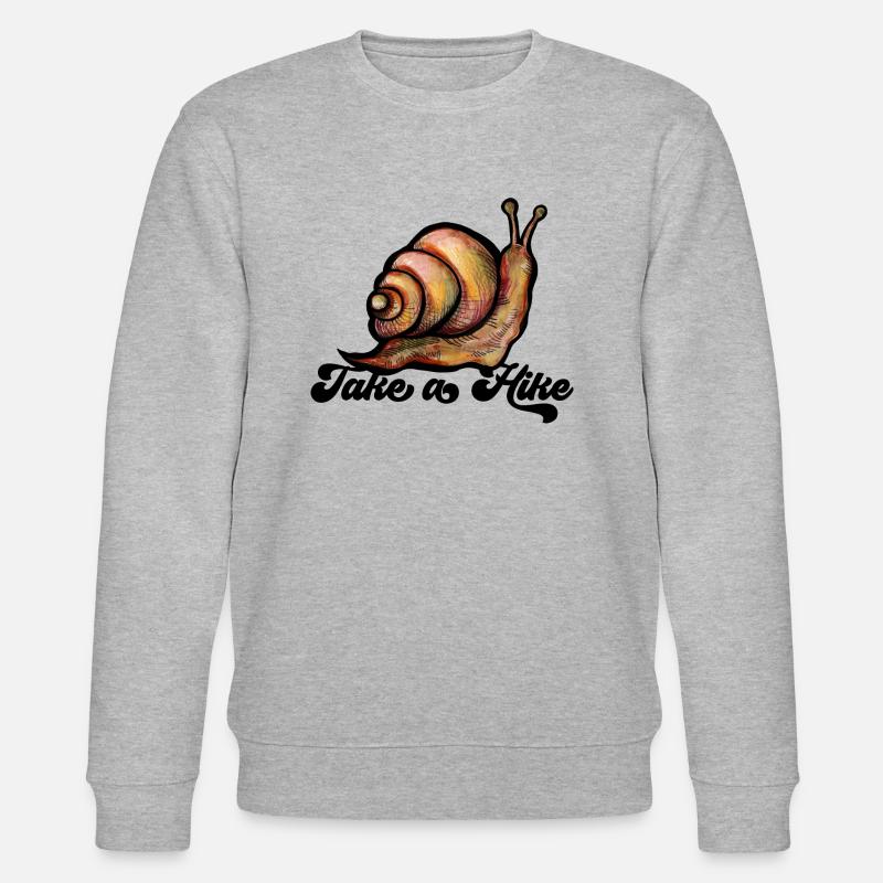 Machen Sie eine Wanderschnecke - Stanley/Stella Unisex Bio-Sweatshirt CHANGER  - Grau meliert