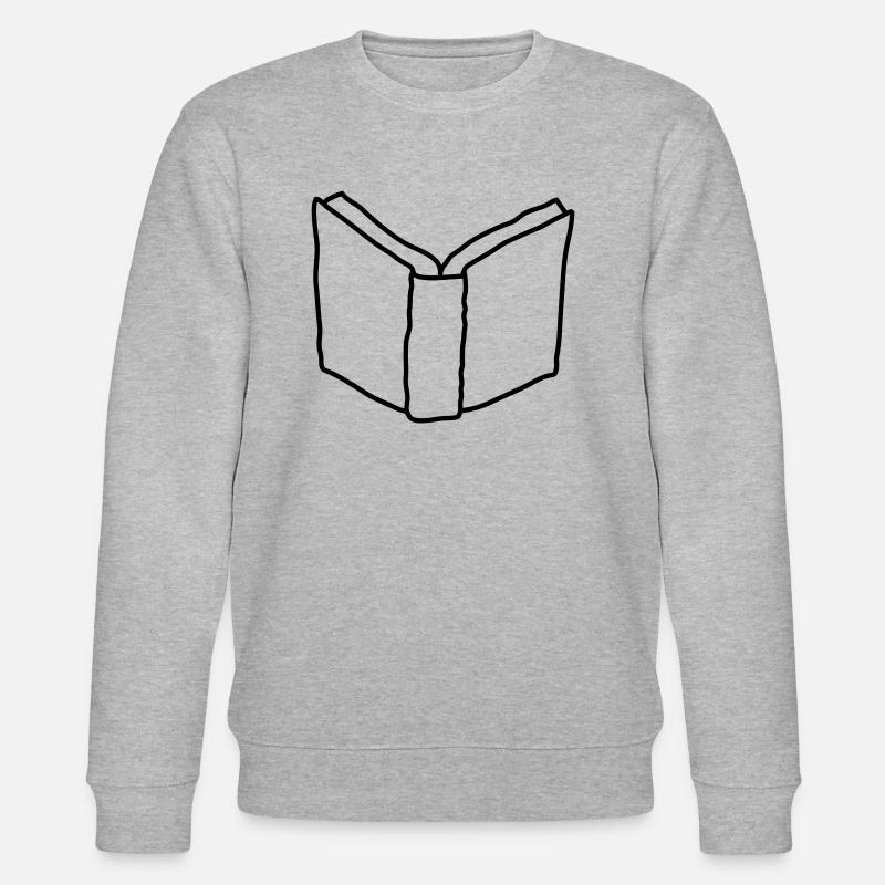 Comic offenes Roman Buch - Stanley/Stella Unisex Bio-Sweatshirt CHANGER  - Grau meliert