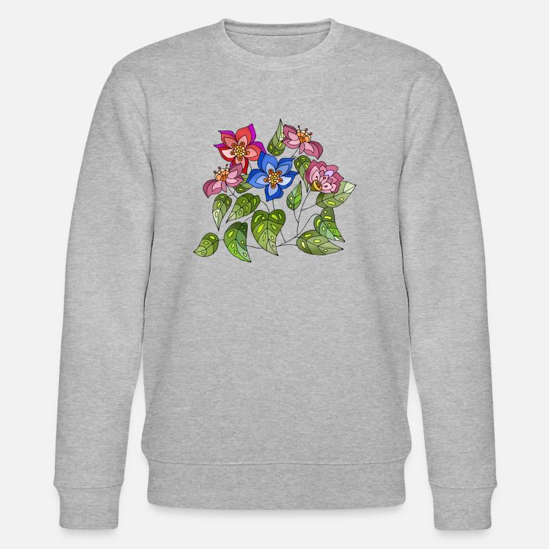 Fleur - Sweat bio CHANGER Stanley/Stella Unisexe - gris chiné