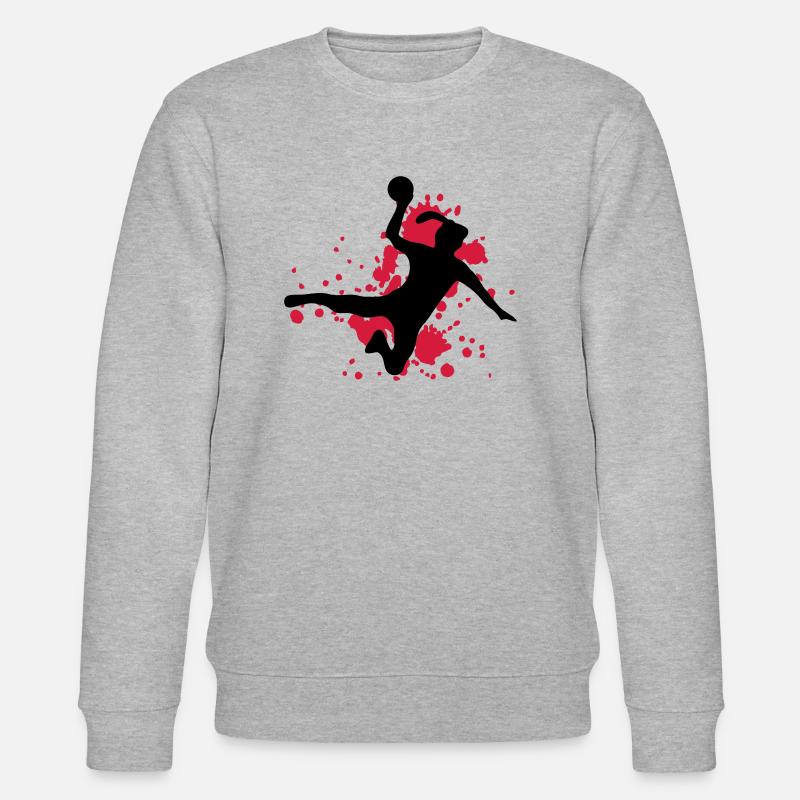 frauen handball Sprungwurf - Stanley/Stella Unisex Bio-Sweatshirt CHANGER  - Grau meliert