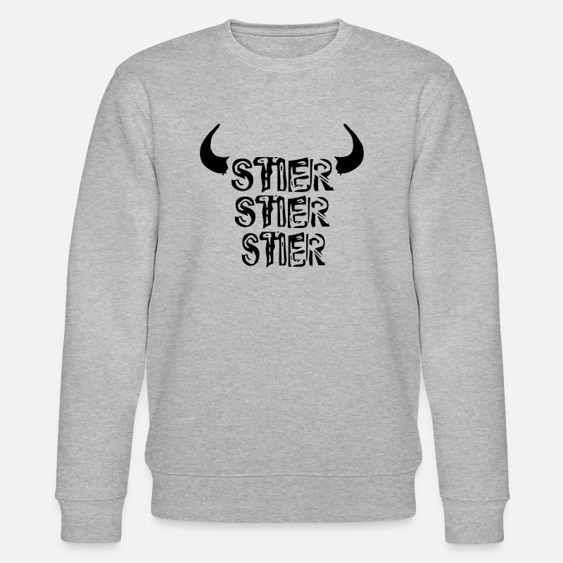 Stier, Stier, Stier!! - Stanley/Stella Unisex Bio-Sweatshirt CHANGER  - Grau meliert