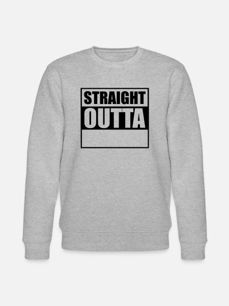 Straight outta - Stanley/Stella CHANGER Unisex Organic Sweatshirt - heather grey