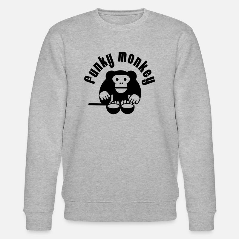 Funky Monkey - Stanley/Stella Unisex Bio-Sweatshirt CHANGER  - Grau meliert