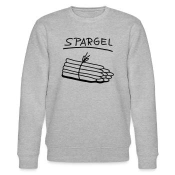 Spargel - Spargelzeit - Stanley/Stella Unisex Bio-Sweatshirt CHANGER  - Grau meliert - Vorne - Nik (191cm) & Marisol (170cm)