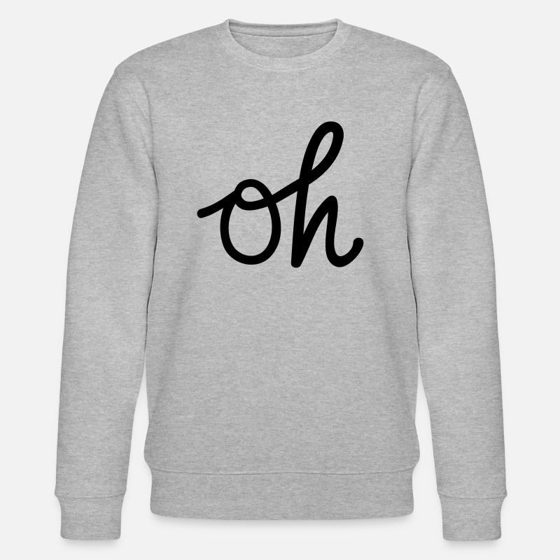 oh Typografie - Stanley/Stella Unisex Bio-Sweatshirt CHANGER - Grau meliert