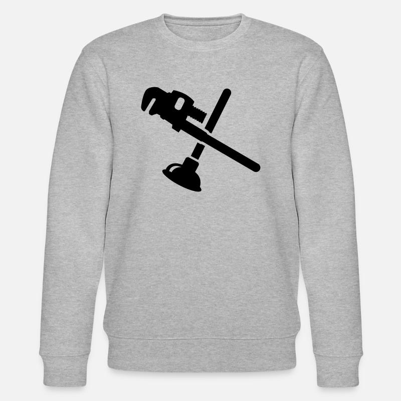 Klempner - Stanley/Stella Unisex Bio-Sweatshirt CHANGER  - Grau meliert