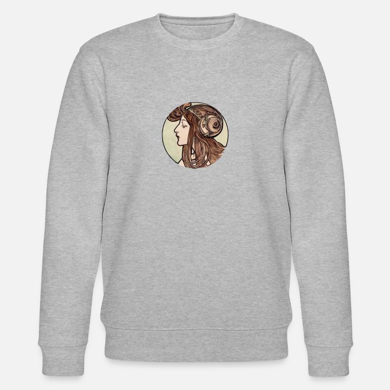 Vitrail Alphonse Maria Mucha # 3 - Sweat bio CHANGER Stanley/Stella Unisexe - gris chiné