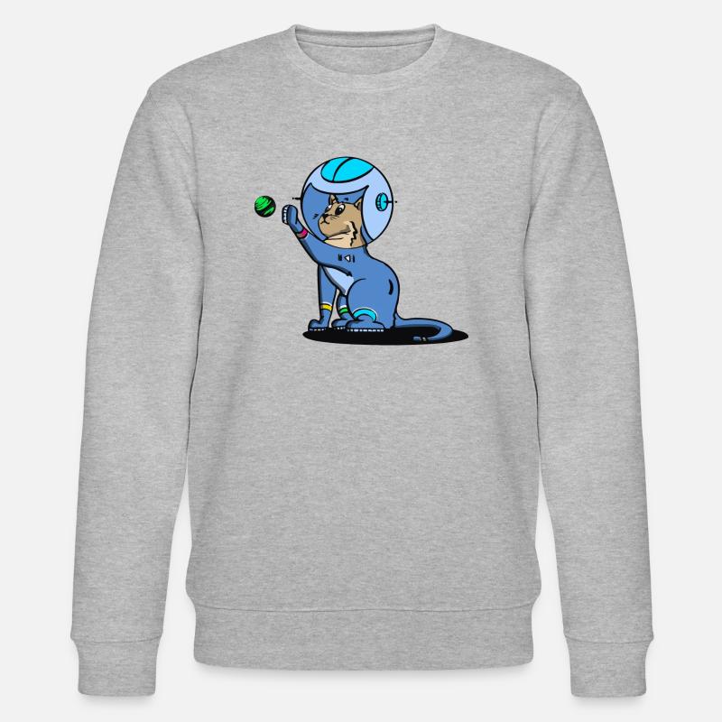 Spacefarm Colony Cat 2 - Stanley/Stella Unisex Bio-Sweatshirt CHANGER - Grau meliert