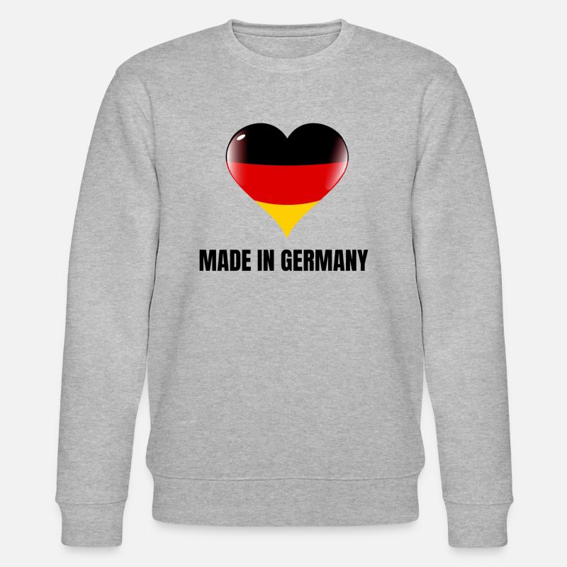 "Made in Germany" - Stanley/Stella Unisex Bio-Sweatshirt CHANGER  - Grau meliert