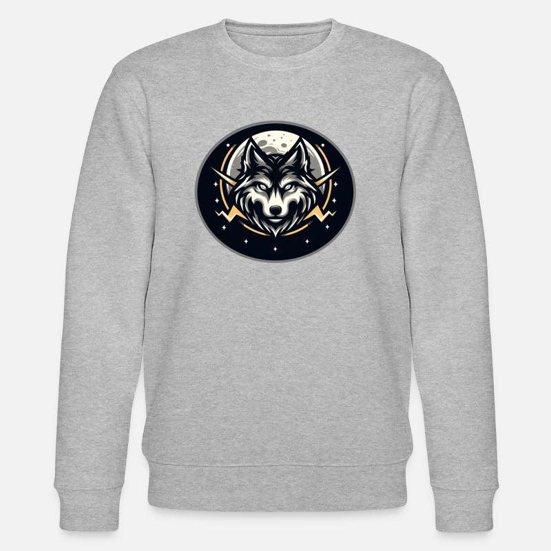 Wolf8 - Stanley/Stella Unisex Bio-Sweatshirt CHANGER  - Grau meliert