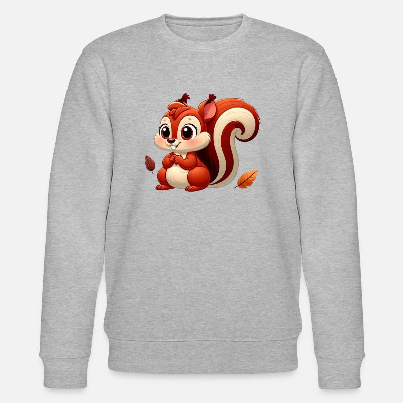 Eichhörnchen 9 - Stanley/Stella Unisex Bio-Sweatshirt CHANGER  - Grau meliert