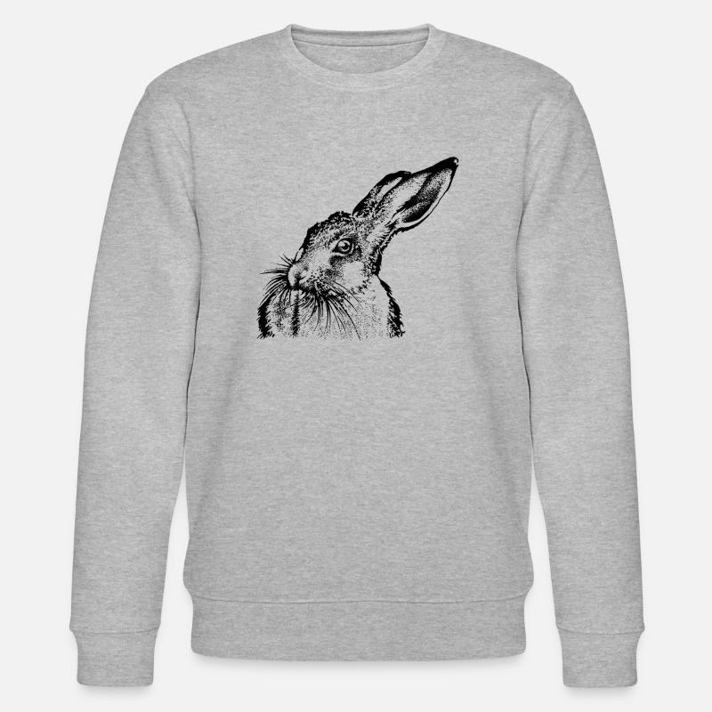 Feldhase - Stanley/Stella Unisex Bio-Sweatshirt CHANGER  - Grau meliert