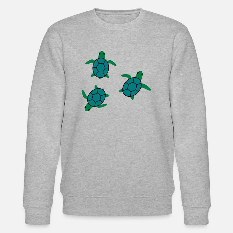 Schildkröte - Stanley/Stella Unisex Bio-Sweatshirt CHANGER  - Grau meliert