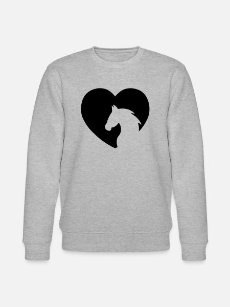 CHEVAL POUR MON CŒUR - Sweat bio CHANGER Stanley/Stella Unisexe - gris chiné