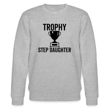 Trophée Belle-fille - Sweat bio CHANGER Stanley/Stella Unisexe - gris chiné - Devant - Nik (191cm) & Marisol (170cm)