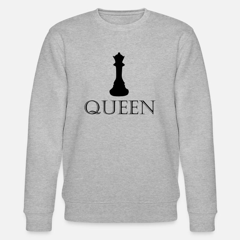 Queen - lettrage avec image - Sweat bio CHANGER Stanley/Stella Unisexe - gris chiné