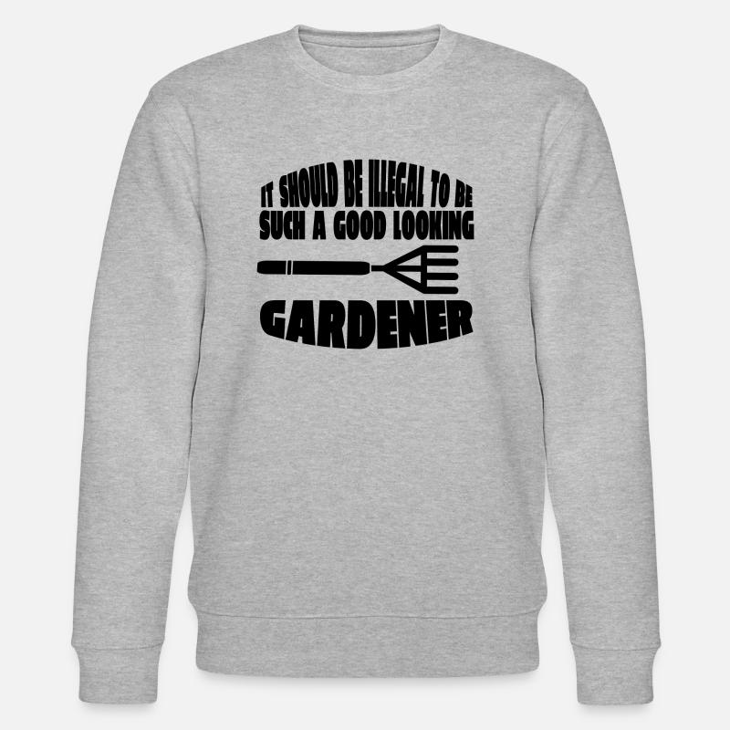Garten Geschenk Gärtner Hobbygärtner Obstgarten - Stanley/Stella Unisex Bio-Sweatshirt CHANGER  - Grau meliert